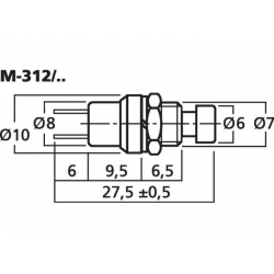 M-312/SW Miniaturowe przyciski monostabilne