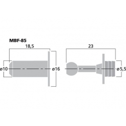 MBF-85 Zestaw kołków mocujących do osłon głośnikowych