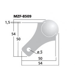 MZF-8509 Metalowe naroże do obudów głośnikowych