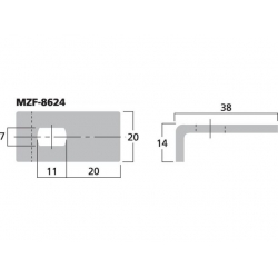 MZF-8624 Uchwyt mocujący do maskownic głośnikowych