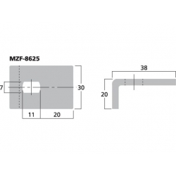 MZF-8625 Uchwyt mocujący do maskownic głośnikowych