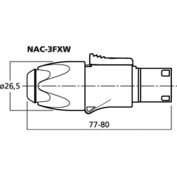 NAC-3FXW Gniazdo montażowe NEUTRIK POWERCON