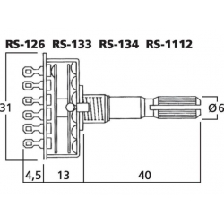RS-1112 Przełączniki obrotowe