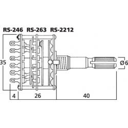 RS-2212 Przełączniki obrotowe