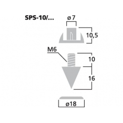 SPS-10/GO Zestaw kolców głośnikowych (4 szt.)