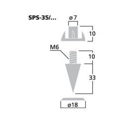 SPS-35/GO Zestaw kolców głośnikowych (4 szt.)