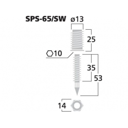 SPS-65/SW Zestaw kolców głośnikowych (4 szt.)