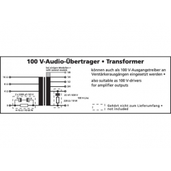 TR-1010LC Transformatory 100V audio