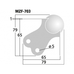 MZF-703 Metalowe naroże