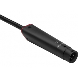 GM-5212SW Mikrofon elektretowy na gęsiej szyi ze świecącym na czerwono pierścieniem oraz włącznikiem on/off