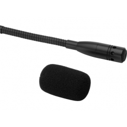GM-5212SW Mikrofon elektretowy na gęsiej szyi ze świecącym na czerwono pierścieniem oraz włącznikiem on/off