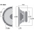 TF-1525 Profesjonalny głośnik niskotonowy PA, 500W<sub>MAX</sub>, 250W<sub>RMS</sub>, 8Ω