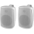 WALL-04T/WS Para 2-drożnych zestawów głośnikowych, białe